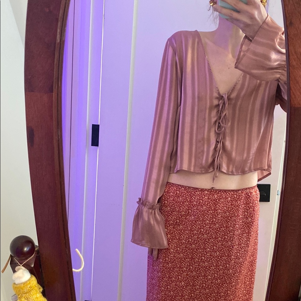 Forever 21 Mauve Crop Top